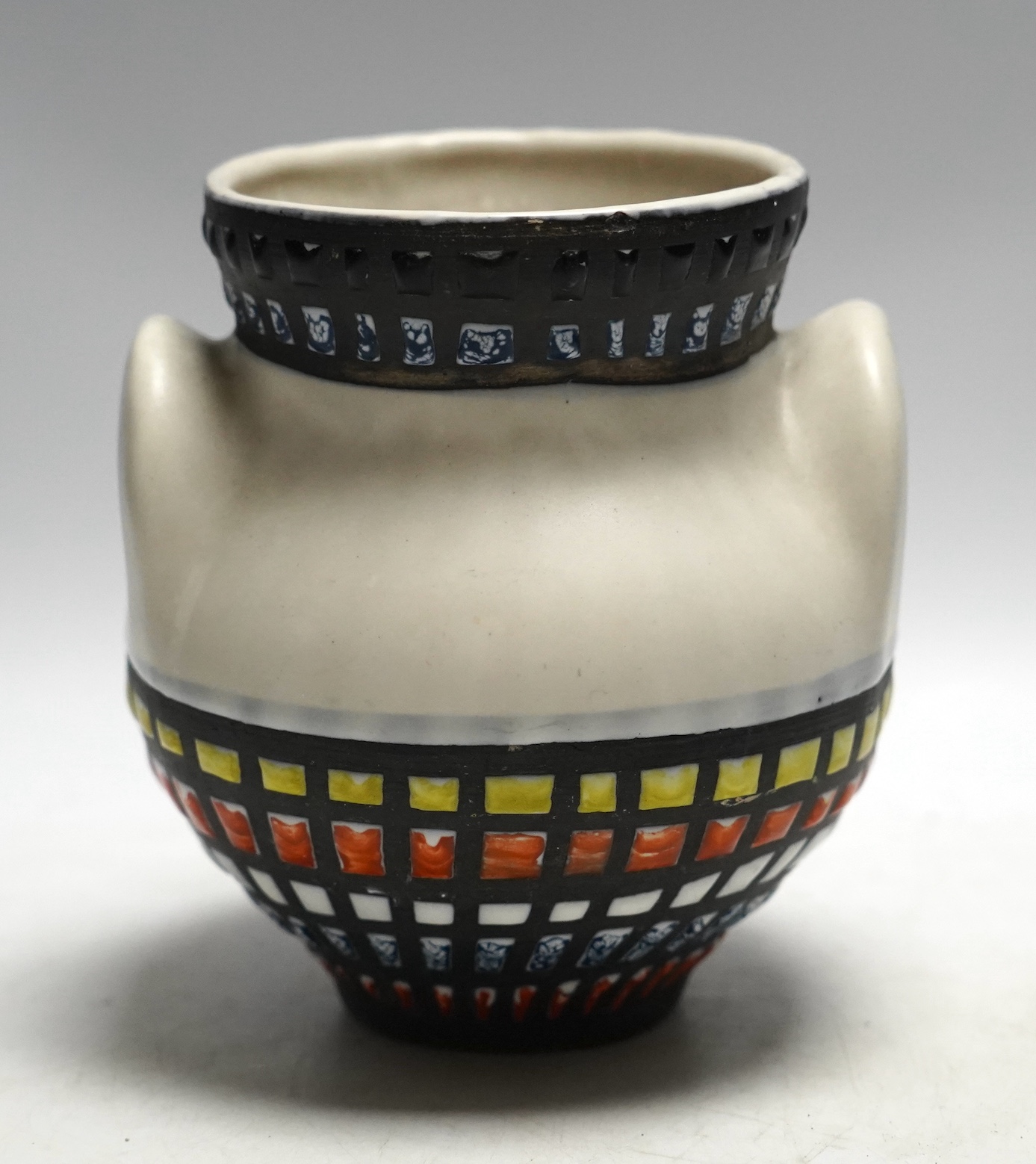 A Roger Capron (French, 1922-2006), a ceramic vase, signed to base ‘CAPRON FRANCE V2D’, 16cm